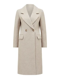 Claudia Petite Double-Breasted Coat