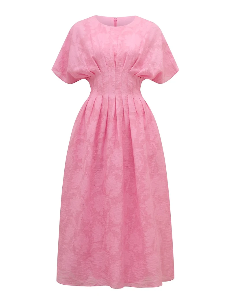 Eve Jacquard Seam Midi Dress