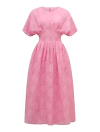Eve Jacquard Seam Midi Dress