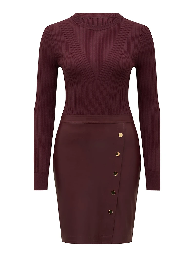 Lara Pu Mixed Mini Dress