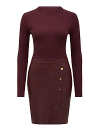 Lara Pu Mixed Mini Dress