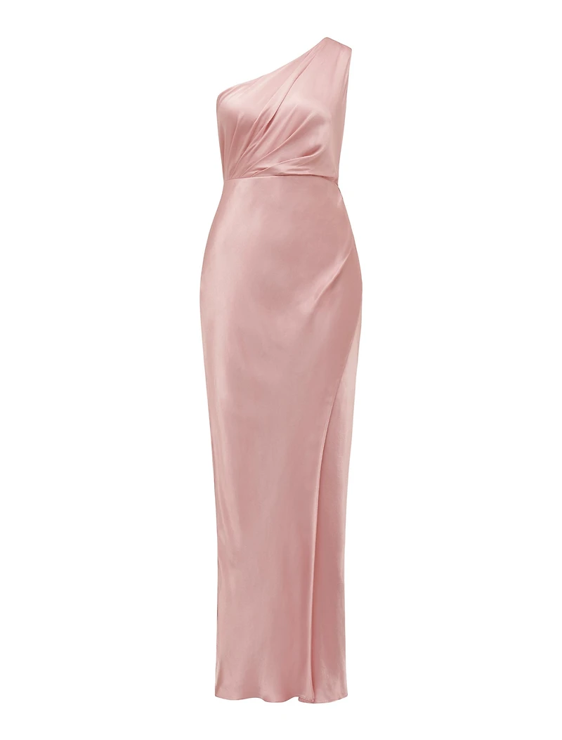 Emily One Shoulder Satin Maxi