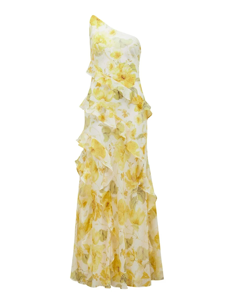 Belle Petite One Shoulder Gown