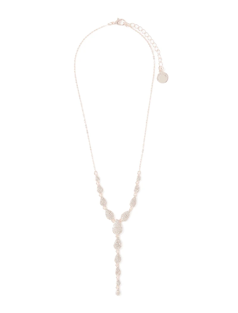 Perrie Pave Drop Necklace