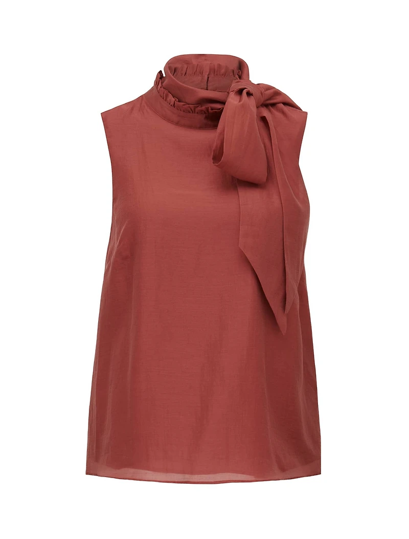 Jane Tie Neck Sleeveless Top
