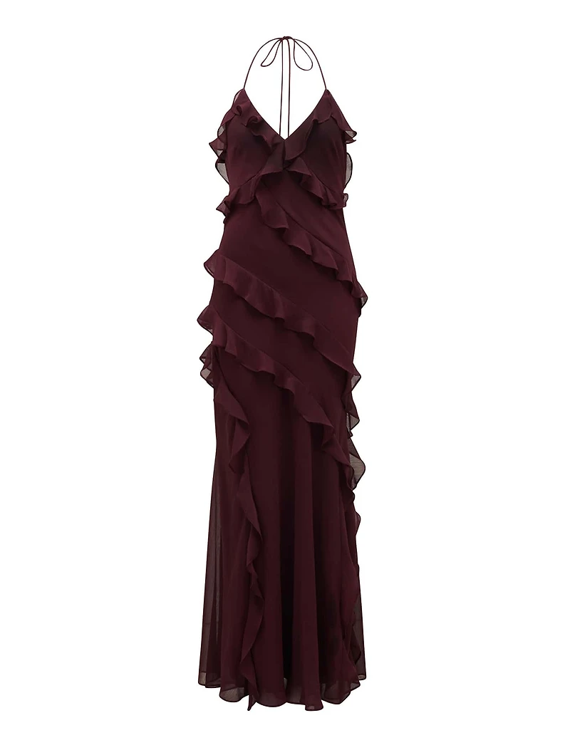 Kimberley Low Back Ruffled Maxi