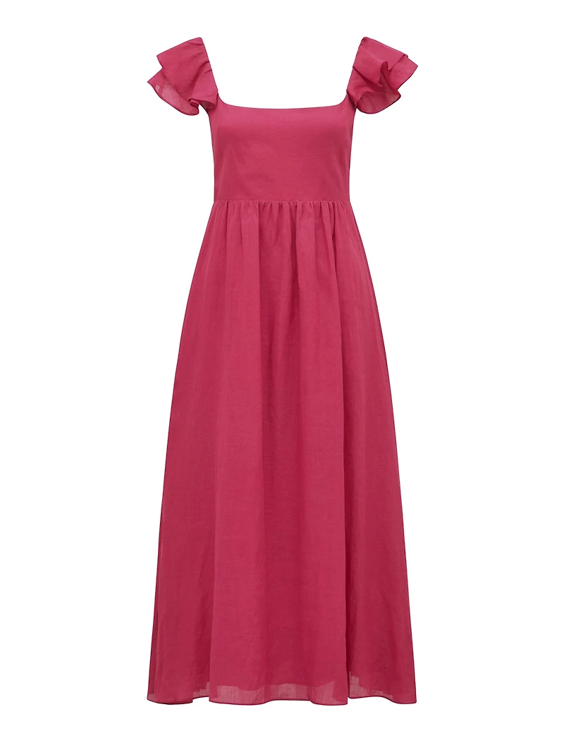 Darla Petite Flutter Sleeve Midi