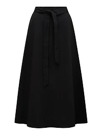 Madeleine Belted Midi Skirt