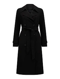 Leanne Crepe Trench Coat