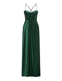 Luna Corset Satin Maxi Dress