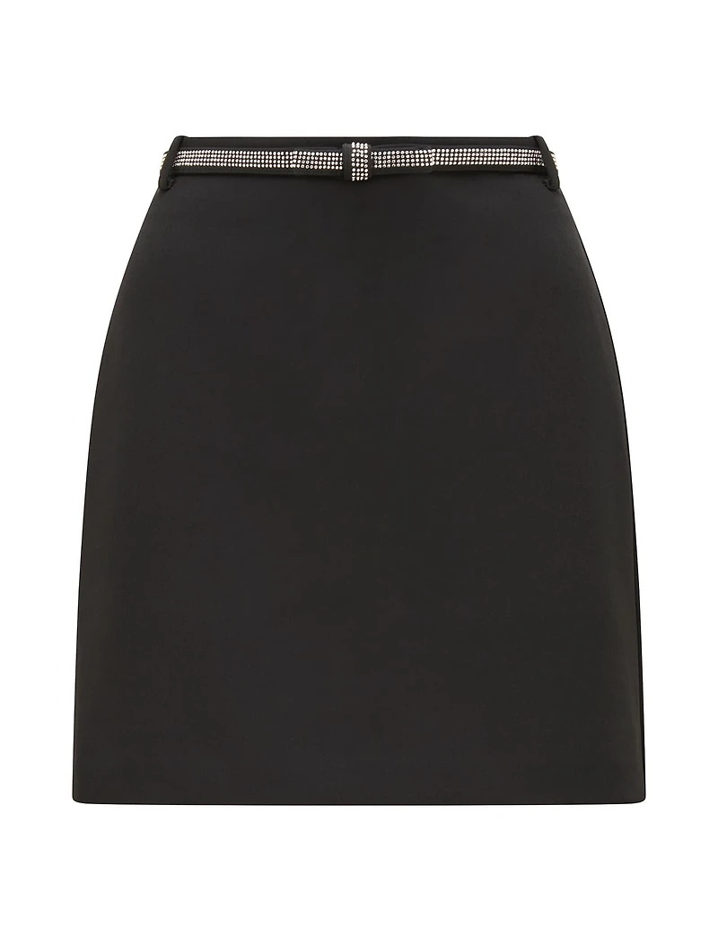 Belle Embellished Bow Mini Skirt