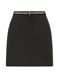 Belle Embellished Bow Mini Skirt