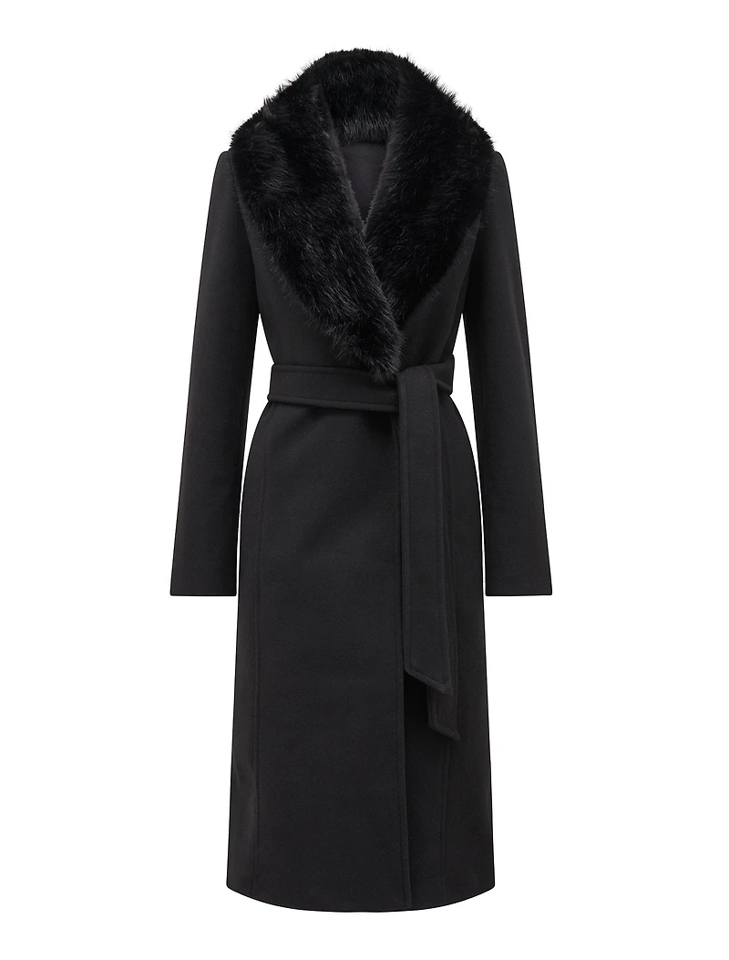Josephine Faux Fur Hooded Coat