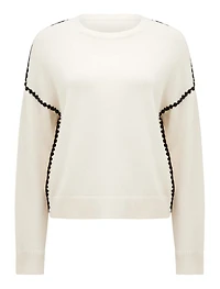 Tiffany Crochet Whipstitch Sweater