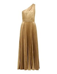 Jayla Metallic One Shoulder Maxi Dress