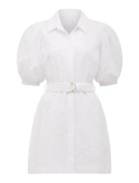 Bryony Embroidered Shirt Mini Dress
