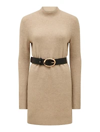Annie Belted Knit Mini Dress