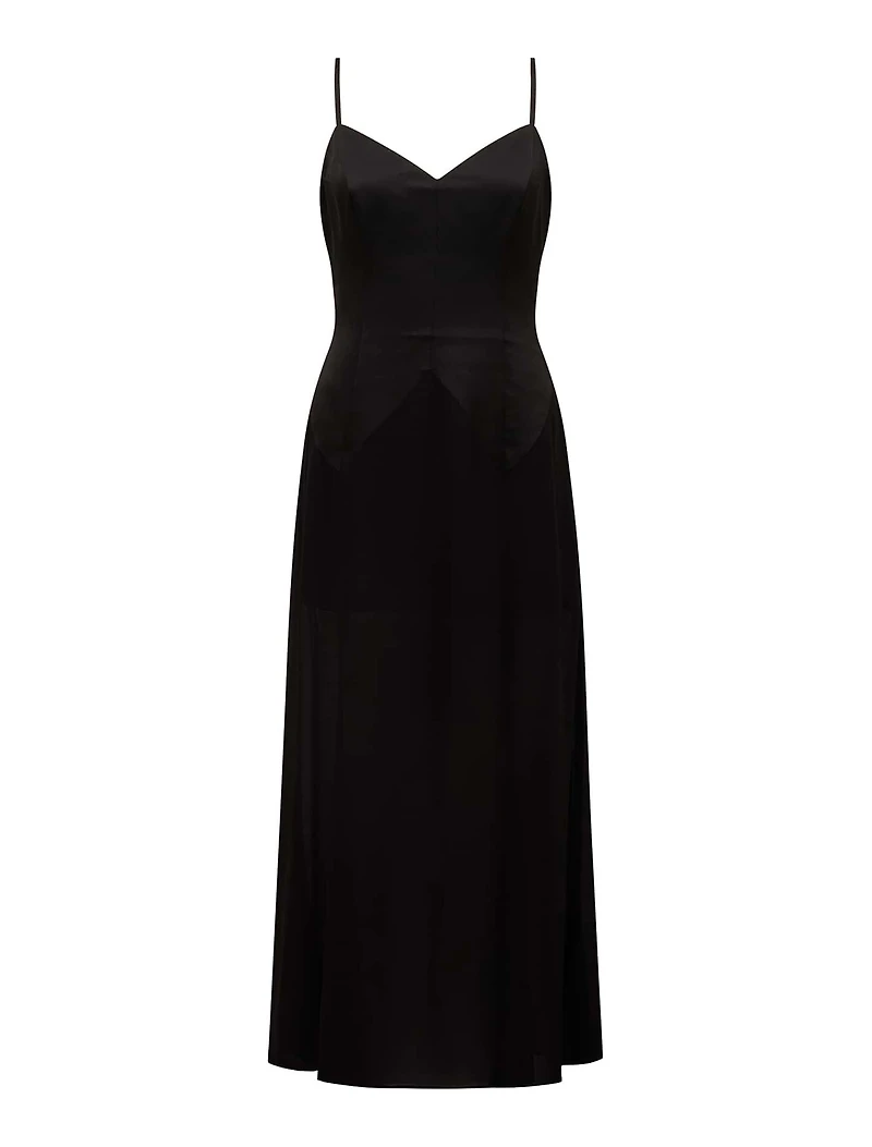 Scarlett Sheer-Skirt Maxi Dress