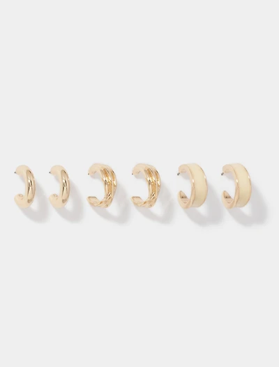 Lilith Mixed Hoop Earrings Multipack