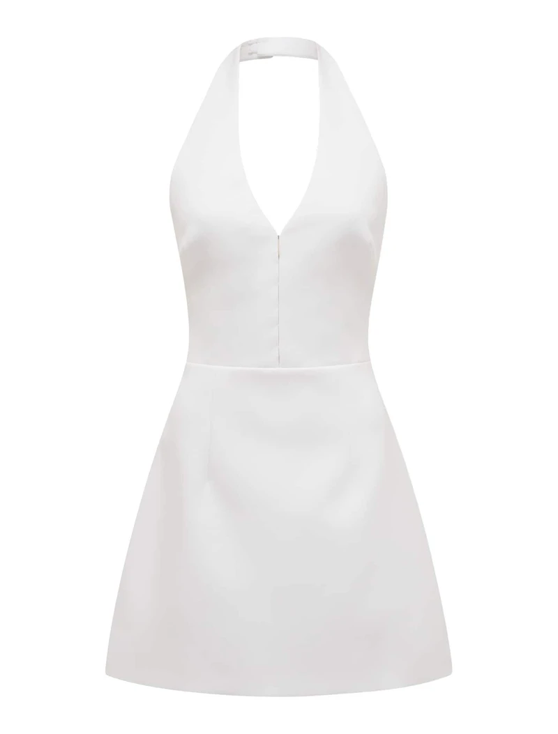 Ricki Halter Hook and Eye Mini Dress