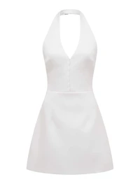 Ricki Halter Hook and Eye Mini Dress