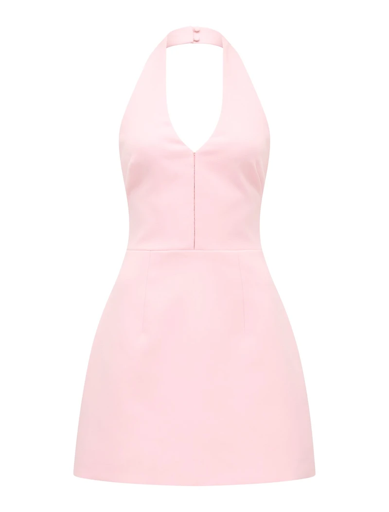 Ricki Halter Hook and Eye Mini Dress