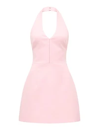 Ricki Halter Hook and Eye Mini Dress