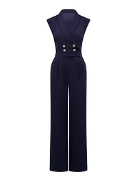 Jacey Sleeveless Tux Jumpsuit