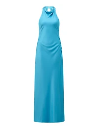 Audrey Satin Backless Maxi Dress