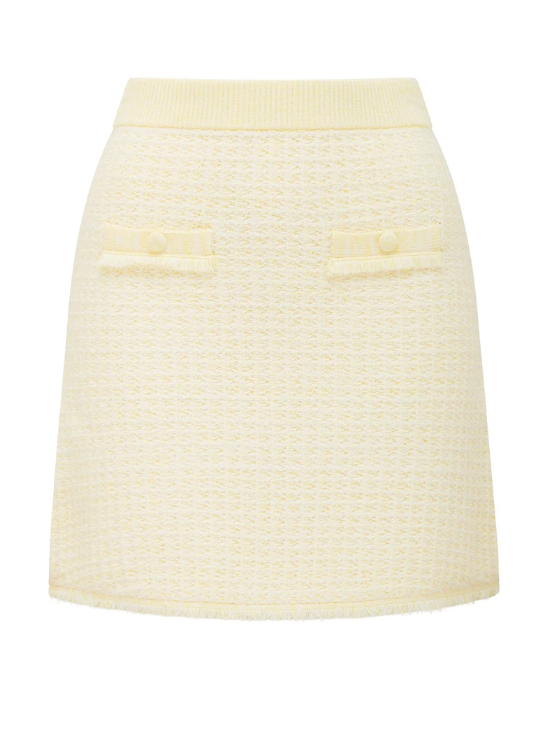 Aria Bouclé Knit Skirt