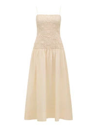Cara Crochet Midi Dress