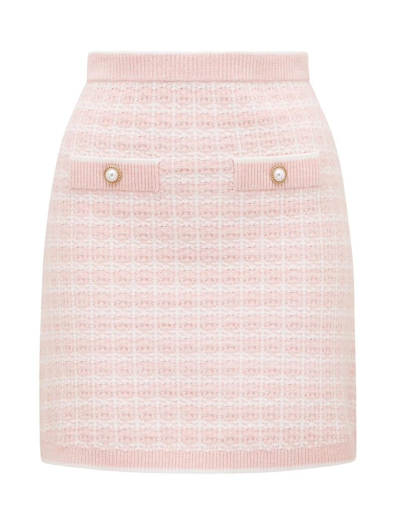Louise Bouclé Knit Skirt