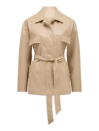 Karli Faux Leather Shacket