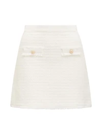 Faith Petite Boucle Knit Skirt
