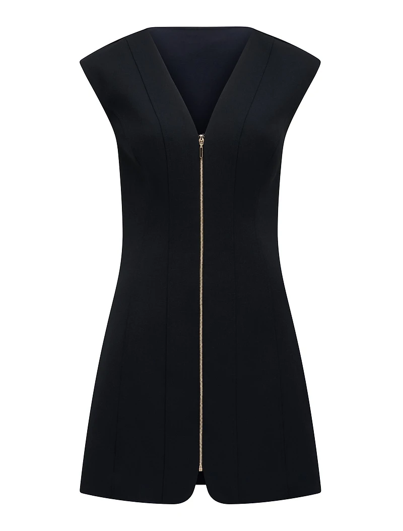 Hannah Zip Front Mini Dress