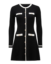 Kerry Contrast Knit Mini Dress