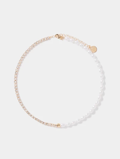 Gigi Diamanté and Pearl Necklace