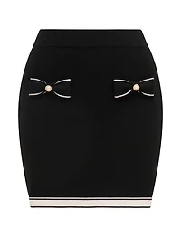 Cece Bow Detail Skirt