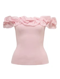 Stephanie Ruffle Off-Shoulder Top
