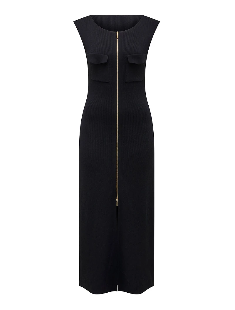 Harriet Zip Through Midi Dress