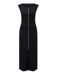 Harriet Zip Through Midi Dress