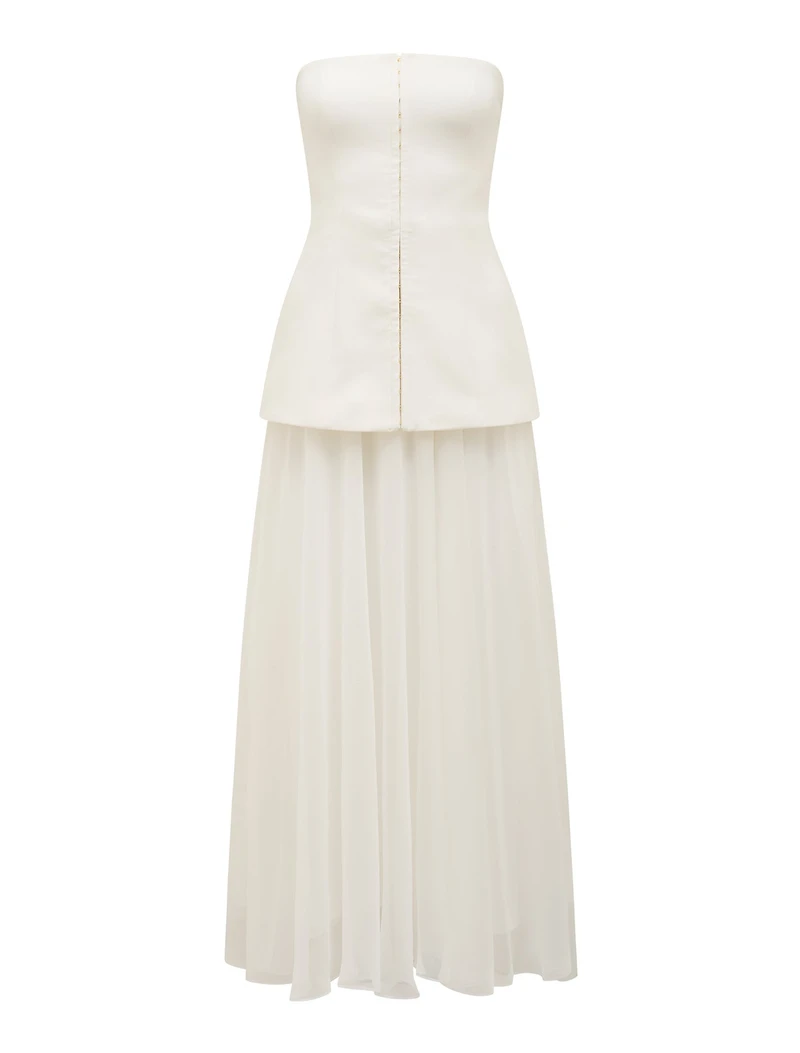 Alexis Hook and Eye Sheer Midi Dress