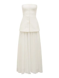 Alexis Hook and Eye Sheer Midi Dress