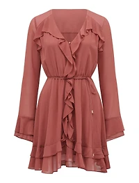 Piper Ruffle Long Sleeve Mini Dress