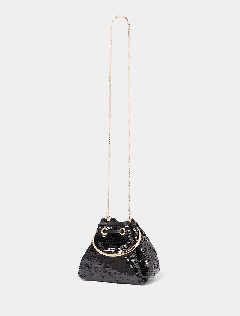 Signature Stella Sequin Ring Handle Bag