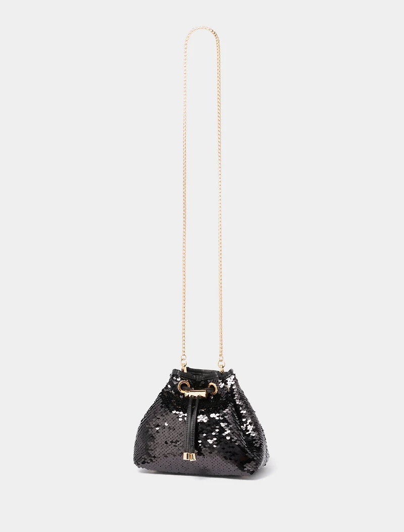 Signature Stella Sequin Ring Handle Bag