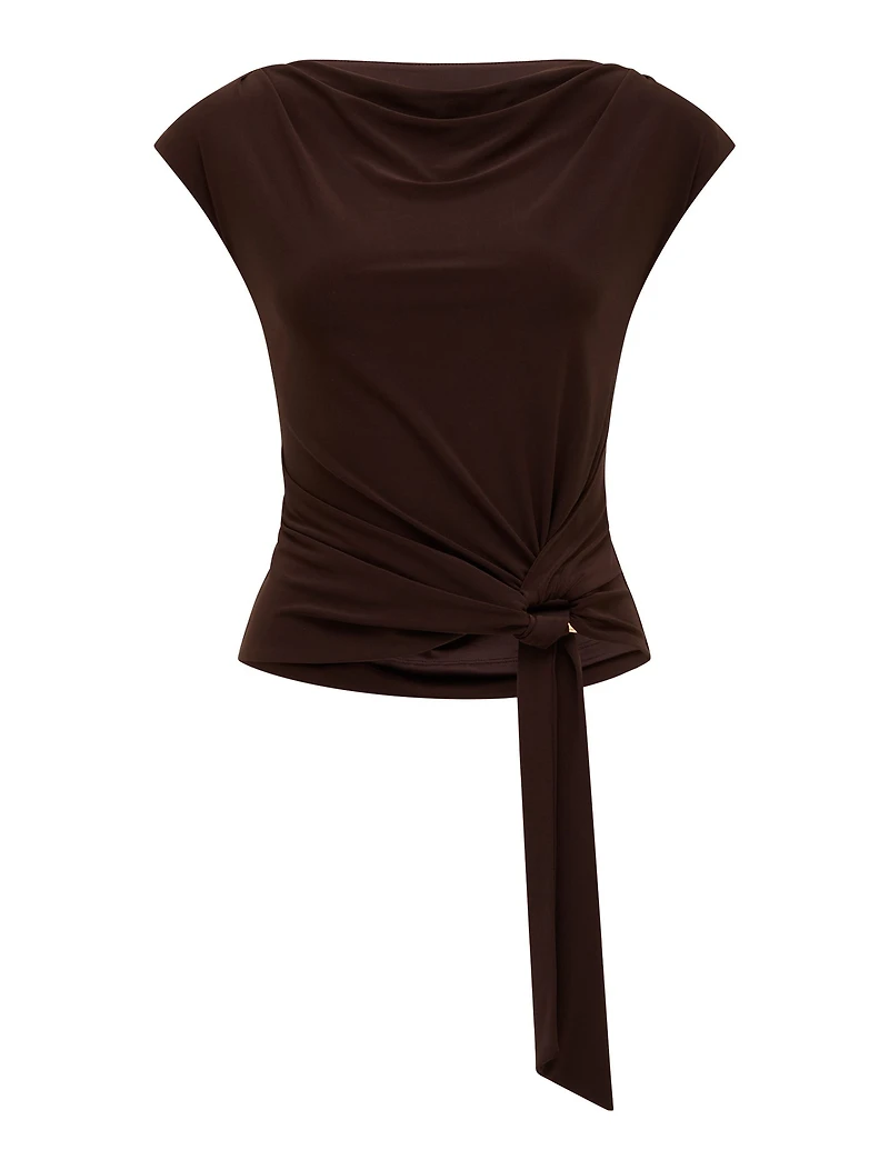 Jazelle Hardware Drape Detail Top