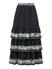 Blaire Embroidery Maxi Skirt