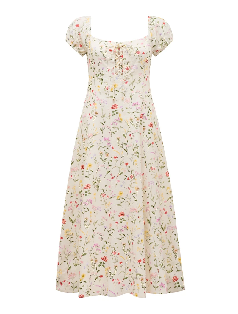Sallie Tie Front Midi