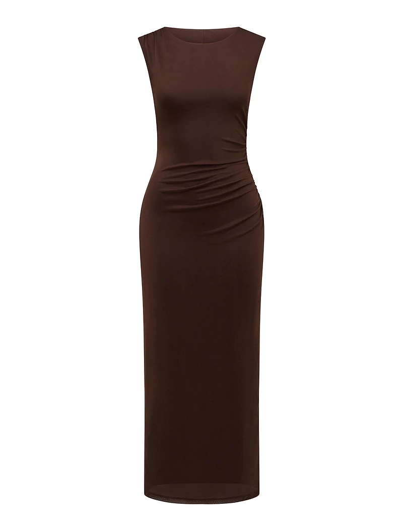 Ally Sleeveless Mesh Midi